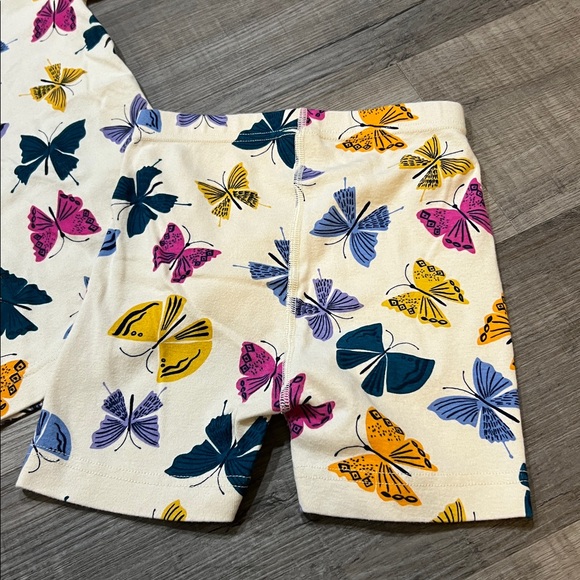 BOGO FREE Hanna Andersson short pajama set size 120cm 6/7 butterfly print - Picture 3 of 6